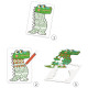 4 puzzles à colorier "Animocolor" DIY DJECO 7946