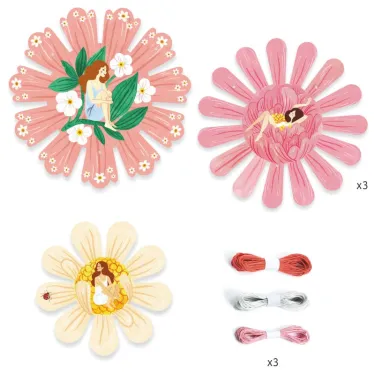 Corbeilles à tresser "Floraison" DIY DJECO 7952