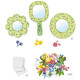 3 miroirs à décorer "Douceur florale" DIY DJECO 7908