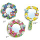 3 miroirs à décorer "Douceur florale" DIY DJECO 7908