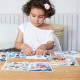 3 puzzles en stickers "Princesses" Poppik