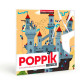 3 puzzles en stickers "Dragon et chevaliers" Poppik