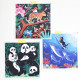 3 puzzles en stickers "Animaux sauvages" Poppik