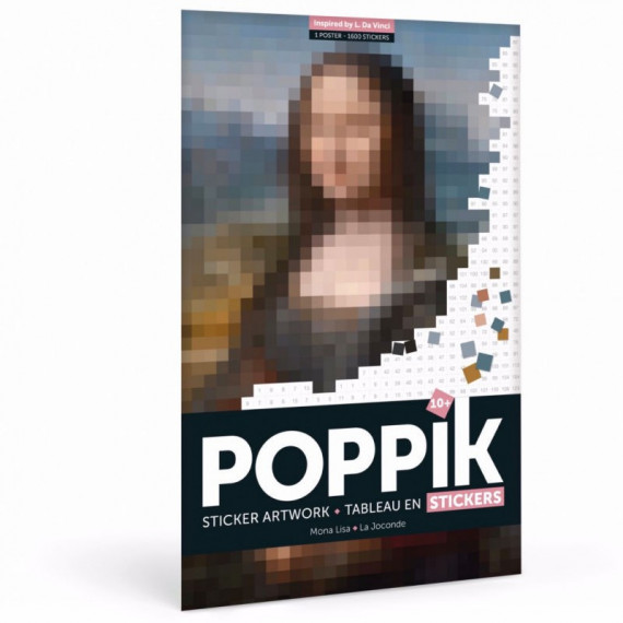 Poster en stickers pixels "Joconde" Poppik