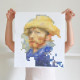 Poster en stickers pixels "Vincent van Gogh" Poppik