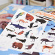 Poster en stickers "Animaux du monde" Poppik