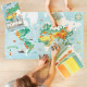 Poster en stickers "Carte du monde" Poppik