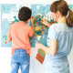 Poster en stickers "Carte du monde" Poppik