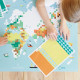 Poster en stickers "Carte du monde" Poppik