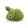 Hochet souris verte en crochet "The veggy toys", coton bio