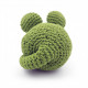 Hochet souris verte en crochet "The veggy toys", coton bio