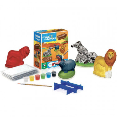Mako Moulages Animaux de la savane, coffret 3 moules 39059