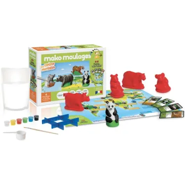 Mako Moulages "Espèces protégées", coffret 4 moules 39061