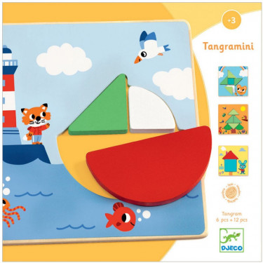 Djeco puzzle surprise en bois Leo & Co