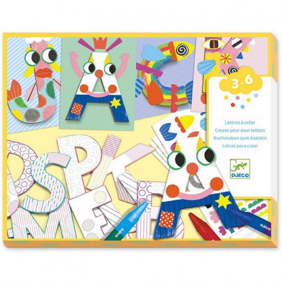 Lettres à créer "Un monde à créer, lettres" DJECO 8998