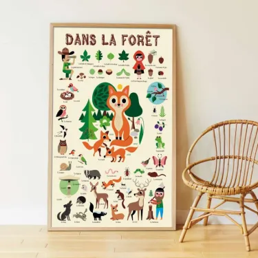 Poster en stickers "Forêt" Poppik