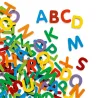 83 petites lettres magnétiques en bois DJECO 3101