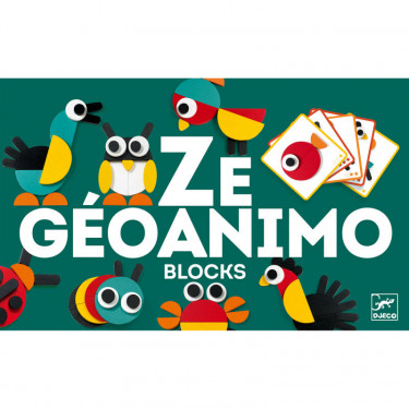 Ze Geoanimo, blocs en bois DJECO 6432