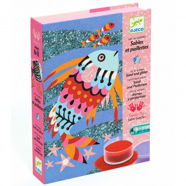 Arcs-en-ciel de poissons, sables colorés DJECO 8661