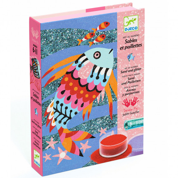 Arcs-en-ciel de poissons, sables colorés DJECO 8661