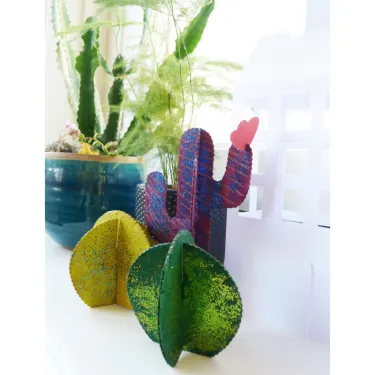 6 cactus à créer, kit créatif pour enfant Pirouette Cacahouète