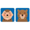 Jeu de mémory 'Tel maître, tel animal' Pirouette Cacahouète
