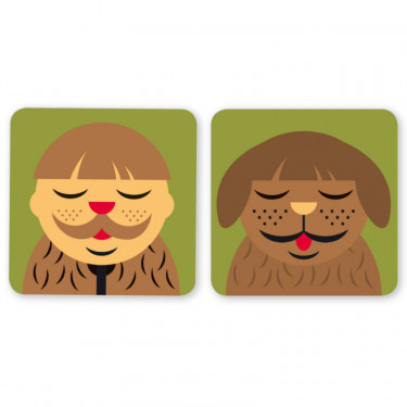 Jeu de mémory 'Tel maître, tel animal' Pirouette Cacahouète