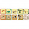 Jeu de mémory 'Le dinosaure et son squelette' Pirouette Cacahouète