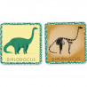 Jeu de mémory 'Le dinosaure et son squelette' Pirouette Cacahouète