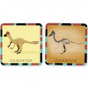 Jeu de mémory 'Le dinosaure et son squelette' Pirouette Cacahouète