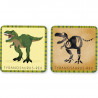 Jeu de mémory 'Le dinosaure et son squelette' Pirouette Cacahouète