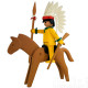 Le chef indien et son cheval Playmobil Collectoys Plastoy