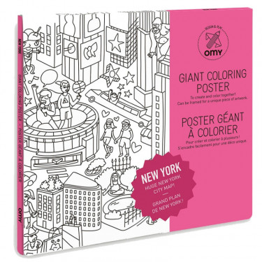 Poster de New York à colorier, Omy