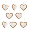 8 coeurs à créer et à colorier, kit créatif pour enfant Pirouette Cacahouète