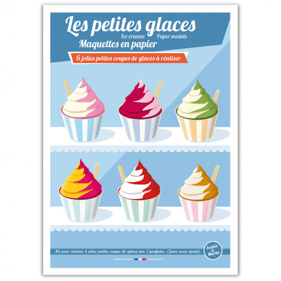 Les petites glaces, maquettes en papier 'Sophie et Martin'