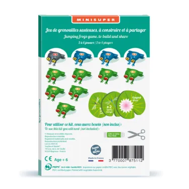 Les grenouilles sauteuses, kit minisuper 'Sophie et Martin'