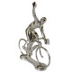 Figurine cycliste winner argent _ Bernard & Eddy