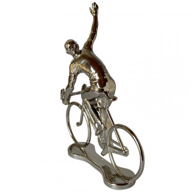 Figurine cycliste winner argent _ Bernard & Eddy