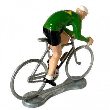 Figurine cycliste sprinteur Brésil _ Bernard & Eddy
