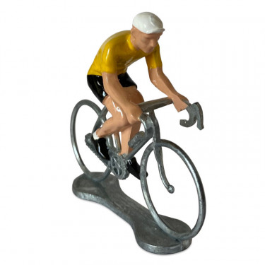 Figurine cycliste maillot jaune _ Bernard & Eddy
