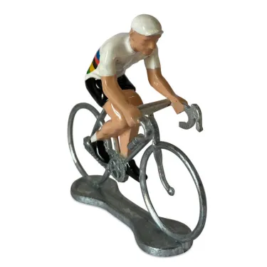 Figurine cycliste maillot champion du monde _ Bernard & Eddy