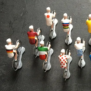 Figurine cycliste maillot Allemagne _ Bernard & Eddy