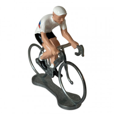 Figurine cycliste maillot Russie _ Bernard & Eddy