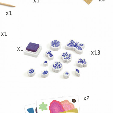 Flower Box Coffret d'activités créatives pour enfant DJECO 9330