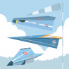 Les avions planeurs, maquettes en papier 'Sophie et Martin'