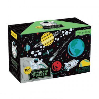 Puzzle qui Brille dans le Noir 'Cosmos' 100 pcs Mudpuppy