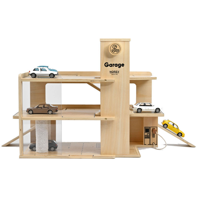 Jouet de garage en bois pour voitures, jouet de garage de