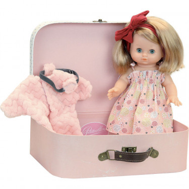 Poupée Câlinette 28cm Elsa dans sa valisette Petitcollin