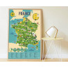 Poster en stickers "La France" Poppik