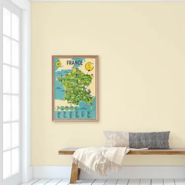 Poster en stickers "La France" Poppik